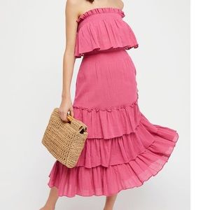 Free People Sea Breeze Set in Raspberry